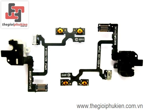 Cáp nguồn tai nghe iPhone 4 - Black